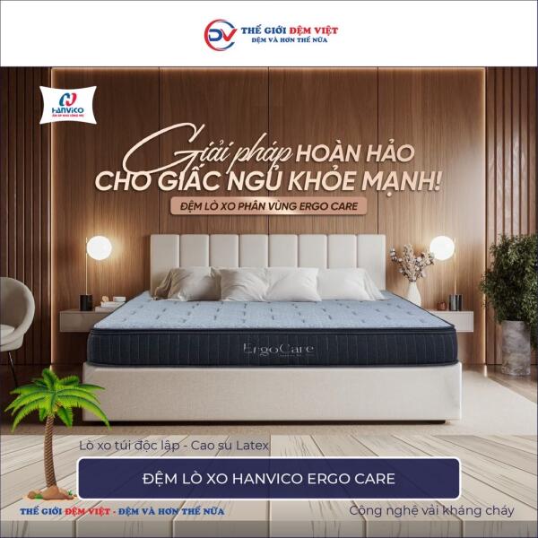 Đệm lò xo túi phân vùng Hanvico Ergo Care